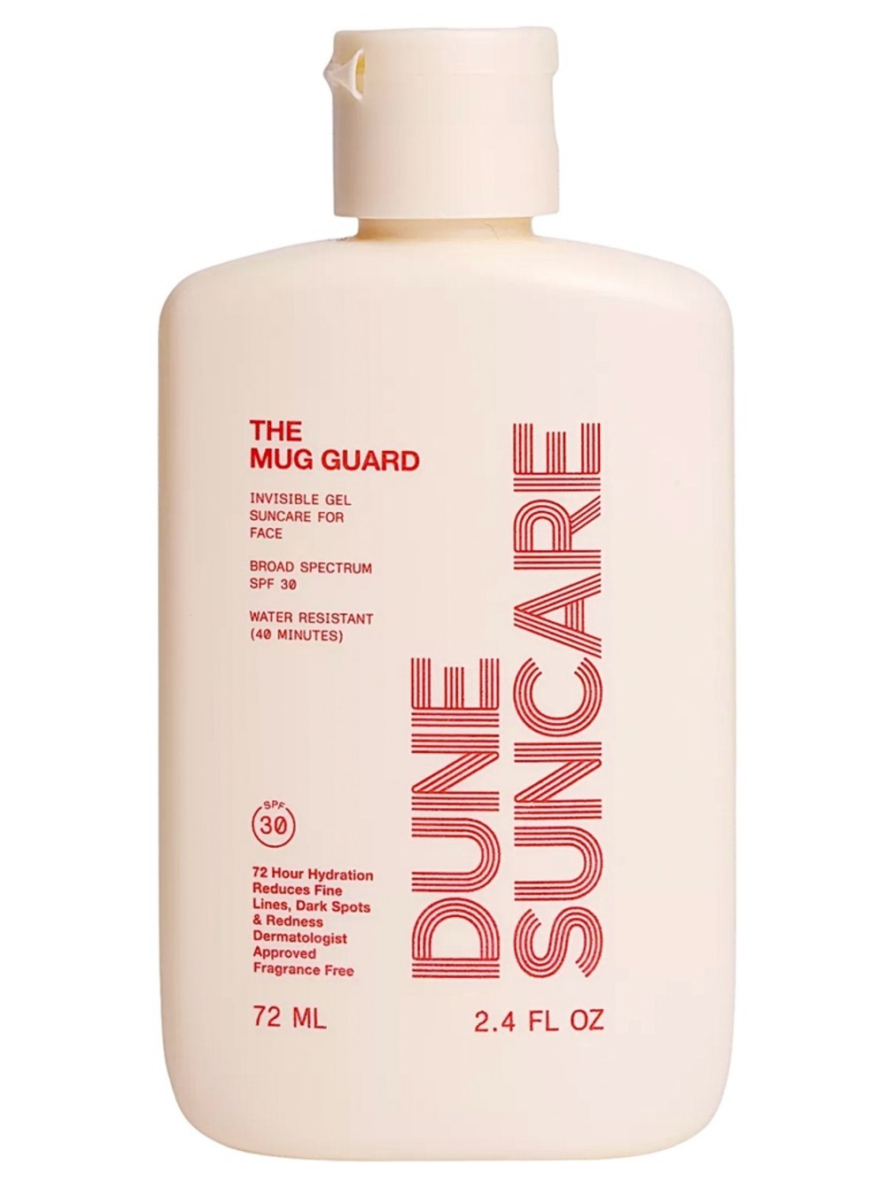 Dune Suncare The Mug Guard Invisible Gel Suncare For Face SPF 30 2.4oz